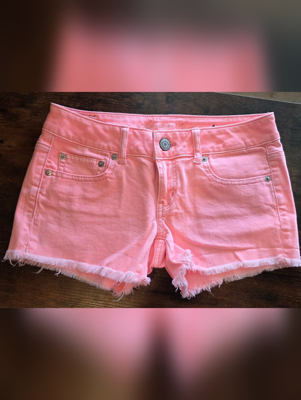 American Eagle Shorts Bright Pink
